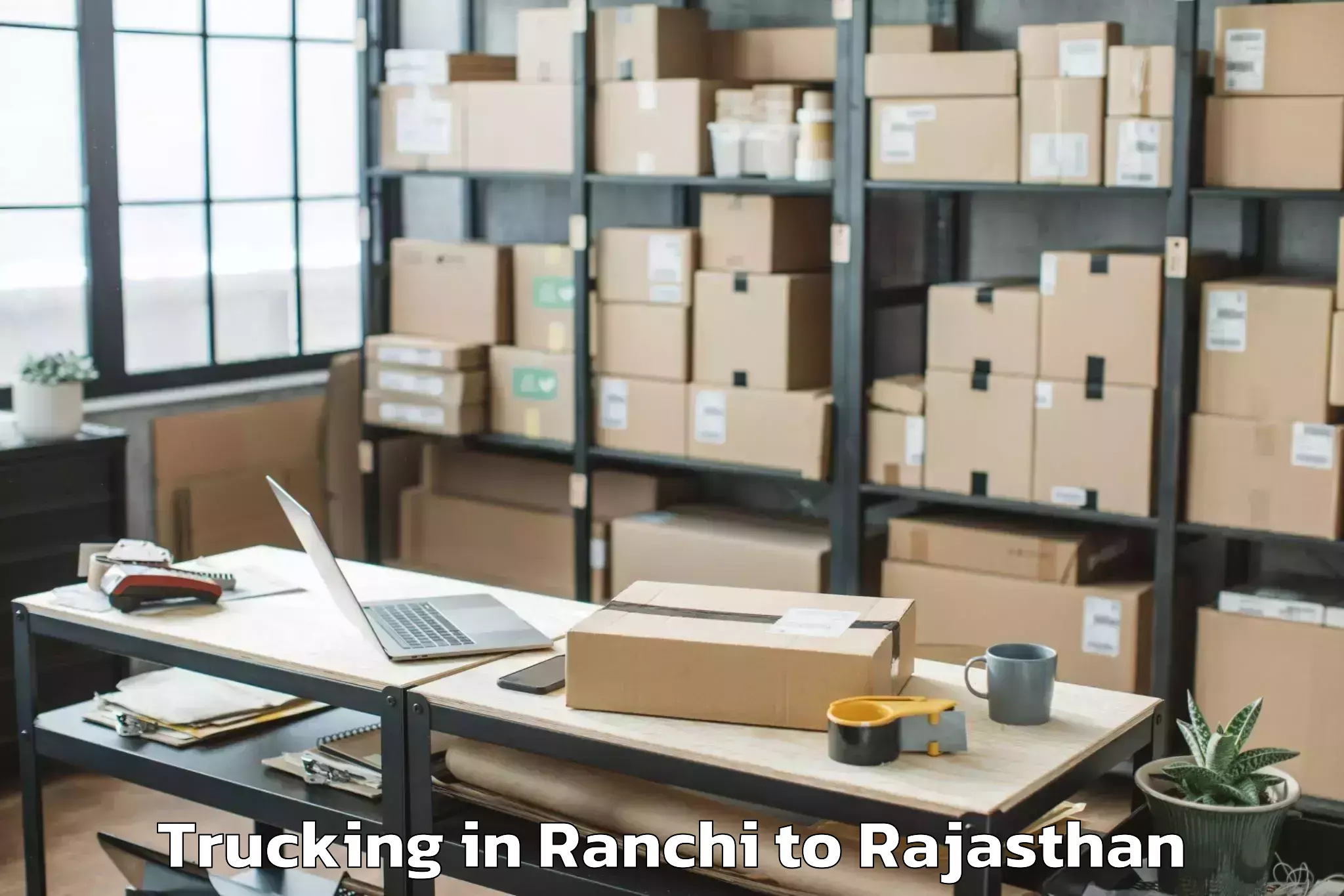 Professional Ranchi to Jagannath University Jaipur Trucking